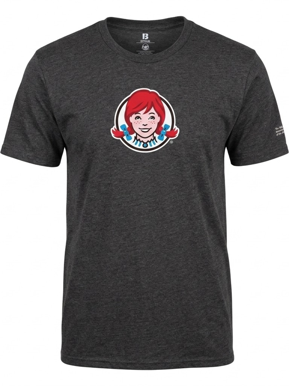 Wendy's NCAA‎ March Madness Graphic T-Shirt Charcoal Gray Size M